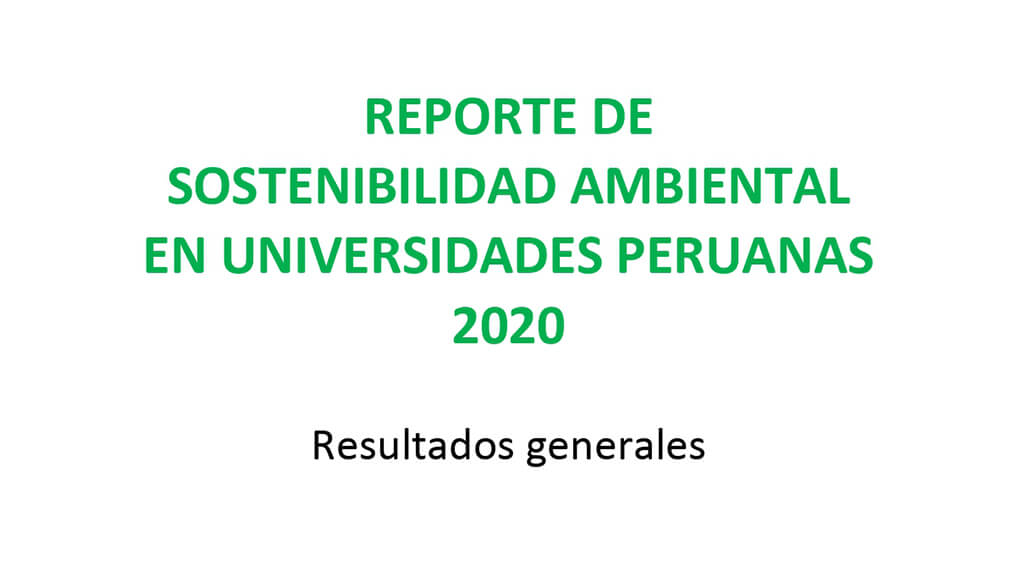 Environmental Report on Universities - RAI 2020