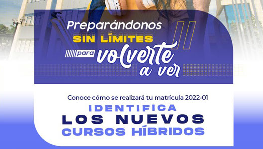 Matrícula 2022-01 | Manual para identificar los cursos híbridos