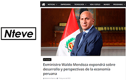 Exministro Waldo Mendoza expondrá sobre desarrollo y perspectivas de la economía peruana